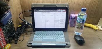 Product Review of ROTARY FLIP COVER UNIVERSAL TABLET 12 - 13 INCH CASING LEATHER CASE from Tokopedia customer review 3