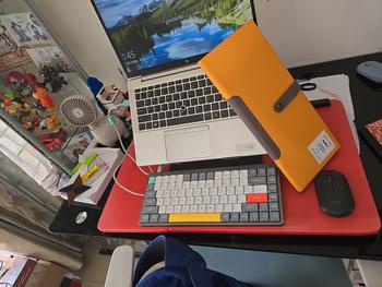 Product Review of Paket NuPhy Air75 V2 QMK Wireless Custom Mechanical Keyboard + NuFolio V3 from Tokopedia customer review 0