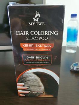 Product Review of Shampo Myiwe Drak brown Rambut Beruban | Sampo Penghitam Uban from Tokopedia customer review 0
