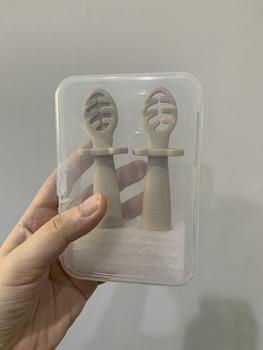 Product Review of BLOOME Baby Palm Grip Training Utensils - Stage 1 Silicone Dip Spoon from Tokopedia customer review 0