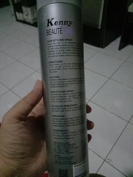 Product Review of KENNY HAIR STYLING SPRAY 450ML from Tokopedia customer review 2