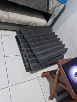 Product Review of Busa Peredam Suara Motif Zigzag Uk Type 200x100x6cm Hijau Hitam from Tokopedia customer review 0