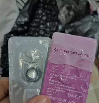 Product Review of SOFTLENS MYSTICEYES 14.0 MM PRO CRYSTAL & OLIVIA HAZE NORMAL | FREE LENSCASE Contact Lens from Tokopedia customer review 0