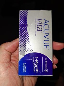 Product Review of ACUVUE VITA MONTHLY CONTACT LENS SOFTLENS SOFTLEN LENSA KONTAK BULANAN 1 BOX ISI 6 PCS from Tokopedia customer review 0