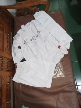 Product Review of Setelan Baju Muslim Putih Anak Perempuan // Baju Putih Manasik Haji Katun Bordir Variasi Celana Kerudung Sekolah Jilbab Syari Gamis Gamis Kombinasi baju  manasik from Tokopedia customer review 0