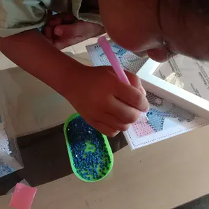 Diamond Painting Kreatif Berlian Bulat Diamond Paint DIY Berlian Paling DIY Dekorasi Kamar Anak Dengan Bingkai Foto Diamondpainting