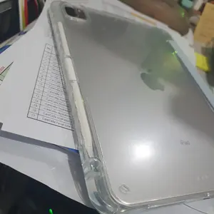 Acrylic Case iPad Pro for iPad Gen 11 A16 Mini 7 Mini 6 Air6 M2 11inch /Pro 11" M4 2024 Transparan Acrylic Trifold Cover Auto Sleep And Wake Smart Case