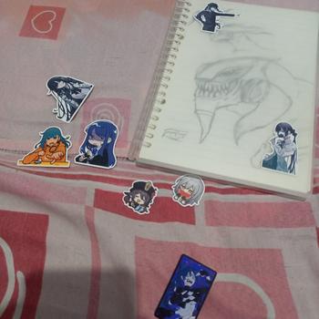 Product Review of Stiker Pack Ado Premium, Sticker Anime Waterproof from Tokopedia customer review 0