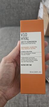 Product Review of SOME BY MI V10 HYAL AIR FIT SUNSCREEN [50ml] from Tokopedia customer review 0