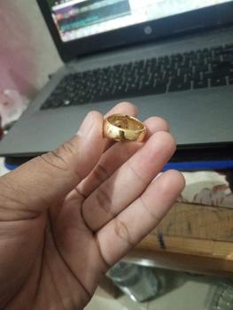 Product Review of CINCIN BATU AKIK MERAH DELIMA SIAM MD BANGKOK ASLI - Kuning, ring 6 from Tokopedia customer review 1
