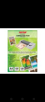 Product Review of plastik plastic laminating joyko a4 100 micron laminasi panas from Tokopedia customer review 3
