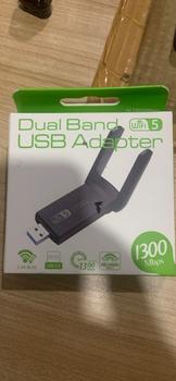 Product Review of AC1300 WiFi USB Adapter Dongle WiFi Dual Band 2.4G/5G 2 Antena USB 3 from Tokopedia customer review 0