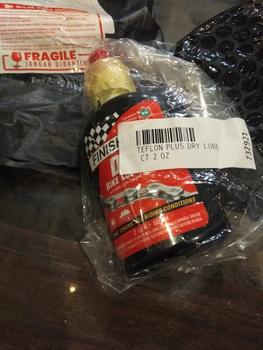 Product Review of Oli Pelumas Rantai Finish Line Teflon Plus Dry Lube from Tokopedia customer review 0