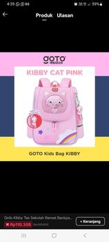 Product Review of Goto [COD] Kibby Tas Sekolah Ransel Backpack Anak Perempuan Waterproof Bag from Tokopedia customer review 2