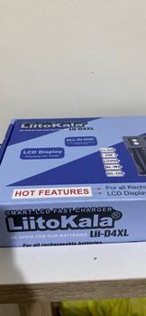 Product Review of Charger Baterai LiitoKala Lii D4XL Original dengan 4 Slot Charging untuk Nimh/Nicd, Li-ion, Li-Ion, dan LiFePo4 Battery from Tokopedia customer review 0