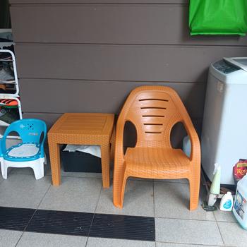 Product Review of Meja Plastik Motif Rotan Meja Tamu Teras Taman Serbaguna Olymplast from Tokopedia customer review 0
