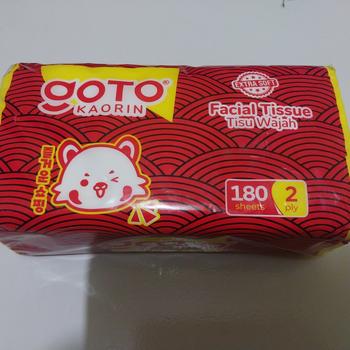 Product Review of Goto Kaorin [COD] Facial Tissue 180 Sheet Tisu Wajah Tisue Muka 2ply from Tokopedia customer review 0