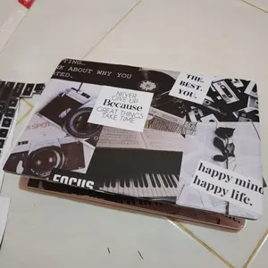 Garskin Stiker Laptop 10 12 14 15 17 inch Quotes Paper Protector Universal Untuk Semua Tipe