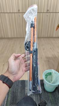 Product Review of Aonijie Foldable Trekking Pole E4201 - Trail Running Hiking GOLD GRAY from Tokopedia customer review 0