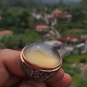 #soldout#akik Anggur cateye gray crystal