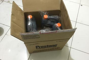 Product Review of Prestone DexCool 50/50 Prediluted Extended 3,78 L x 2 Air Radiator from Tokopedia customer review 1