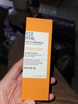 Product Review of SOME BY MI V10 HYAL AIR FIT SUNSCREEN [50ml] from Tokopedia customer review 0
