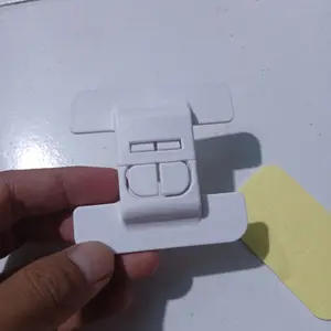 Stiker Gembok Tempel Kunci Pengaman Anak Penutup Pintu Kulkas Laci Lemari Tempel Furniture Multifungsi Adhesive  Smart Cabinet Lock Universal