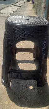 Product Review of Kursi Bangku Plastik Tempat Duduk Baso Model Rotan Anyaman Tebal Kuat Furniture from Tokopedia customer review 0