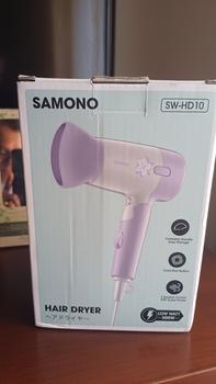 Product Review of Samono Hair Dryer Pengering Rambut Low Watt 300 Watt 2 Kecepatan Angin Bisa Dilipat SW-HD10 from Tokopedia customer review 0