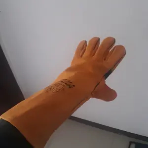 Sarung tangan Kulit yutaka Anti Gigitan Binatang 16 inch Safety Glove