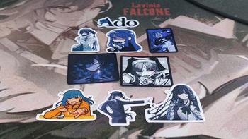 Product Review of Stiker Pack Ado Premium, Sticker Anime Waterproof from Tokopedia customer review 0