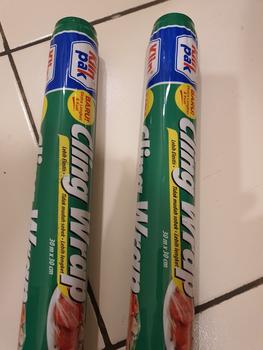Product Review of Klinpak Cling Wrap Regular Refill 30m x 30cm - Plastik Segel makanan from Tokopedia customer review 3