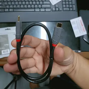 Mẫu Cao Cấp Của Đức] Cáp Lindy Anthra Line USB 3.2 Type C To C 20Gbps 5a Pd 1.5m Mạ Vàng 24k I.5791146