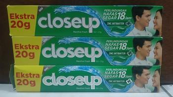 Product Review of 3x Closeup Pasta Gigi Deep Action Green 160 +20 from Tokopedia customer review 0