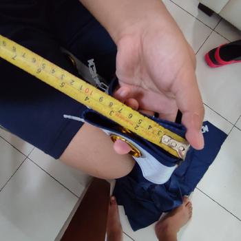 Product Review of Gorden  Curtain jendela Pintu minimalis smokering Gold polos embos coklat tua murah Tali Merah from Tokopedia customer review 3