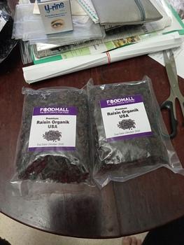 Product Review of Kismis / Black Raisin Organic USA PREMIUM 250 GRAM from Tokopedia customer review 0