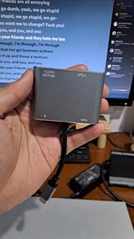 Product Review of USB C Hub Converter 4 in 1 Adapter VGA-HDMI 4K Multiport Laptop Tablet Universal HP Gaming Console from Tokopedia customer review 2