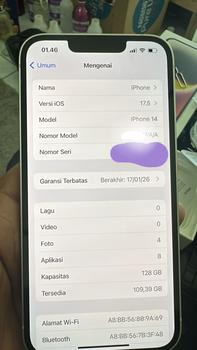 Product Review of Apple iPhone 14 - Garansi Resmi Apple Indonesia from Tokopedia customer review 0