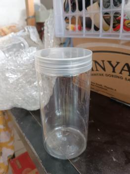 Product Review of Toples Plastik 600 ml / Toples Bulat Bening / Toples Kue Kering / Toples Nastar / Toples Lebaran Silinder from Tokopedia customer review 0