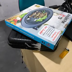 kompor portable paket berbeque gratis kuas silikon kompor untuk camping 2 in 1 Besi