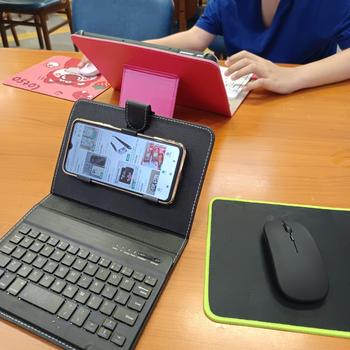 Product Review of KEYBOARD BLUETOOTH UNIVERSAL COVER UNTUK HP GADGET ANDROID IOS Hitam Wireless from Tokopedia customer review 0