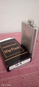 Product Review of botol pipih stainless steel hip flask memo bottle anti karat 304 from Tokopedia customer review 0