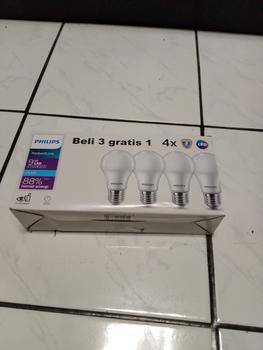 Product Review of Lampu Philips RadiantLine Multipack Bohlam LED 9W 6500K Putih from Tokopedia customer review 1