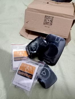 Product Review of Avvic x CACAZI Wireless DoorBell Waterproof 1 Receiver 2 Transmitter Baterai Bel Black Pintu White Kotak from Tokopedia customer review 1