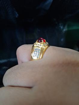 Product Review of CINCIN BATU AKIK MERAH DELIMA SIAM MD BANGKOK ASLI - Kuning, ring 6 from Tokopedia customer review 1