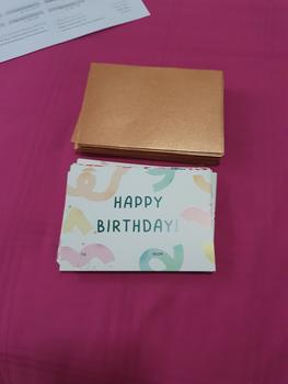 Product Review of 10PCS Kartu ucapan ulang tahun/kartu ucapan happy birthday from Tokopedia customer review 0
