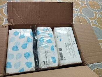 Product Review of [Bundle] Olaif Daily Soft Facial Tissue - Tisu Wajah - 6 Packs x 180 Sheets from Tokopedia customer review 3