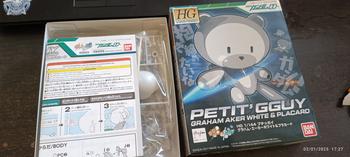 Product Review of HGPG OO Gundam 1/144 Petit'gguy Graham Aker White & Placard from Tokopedia customer review 1