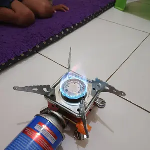 kompor mini kotak portable stove camping gunung gas outdoor hiking