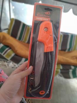 Product Review of Gergaji Kayu Lipat Portable Folding Saw Saku Baja SK5 Tahan Karat Potong Dahan Bambu Serbaguna 13/18/21/24/30/35 cm from Tokopedia customer review 0